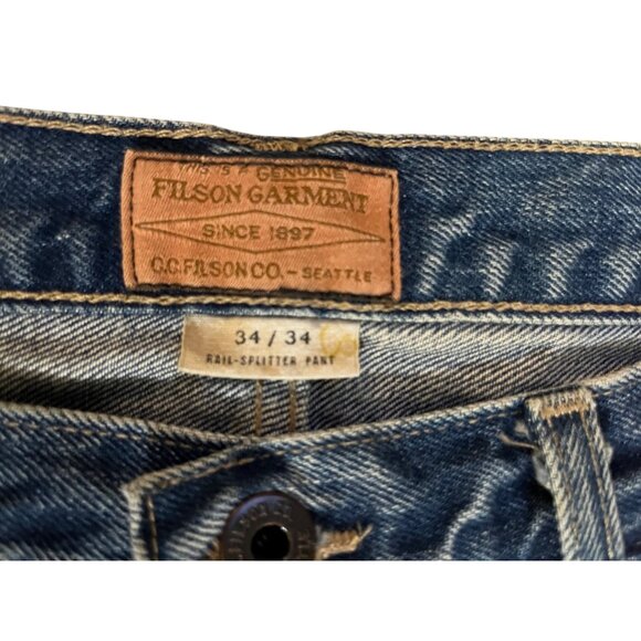 Vintage Filson Rail-Splitter Jeans Men’s 34/34 (Measures 36x34.5) – USA Made - Picture 7 of 14